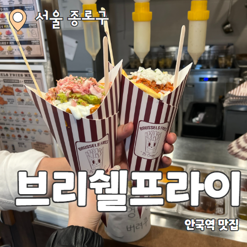  브리쉘프라이 안국점 : 벨기에식 감자튀김 테이크아웃 안국역 맛집 추천후기