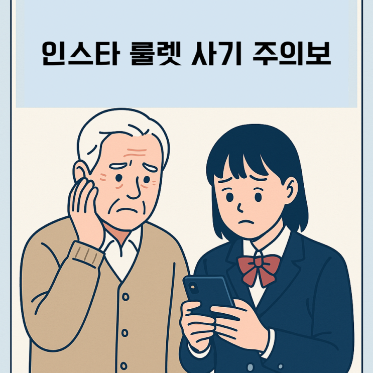  인스타 룰렛 사기 주의보! 청소년·어르신 모두 조심해야 할 신종 디지털 범죄