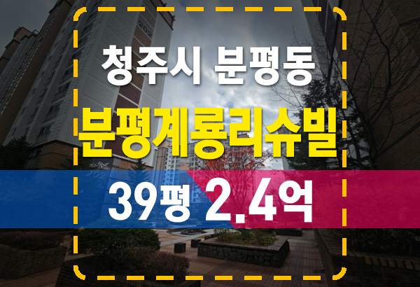  청주 분평계룡리슈빌2단지 아파트 경매 분석