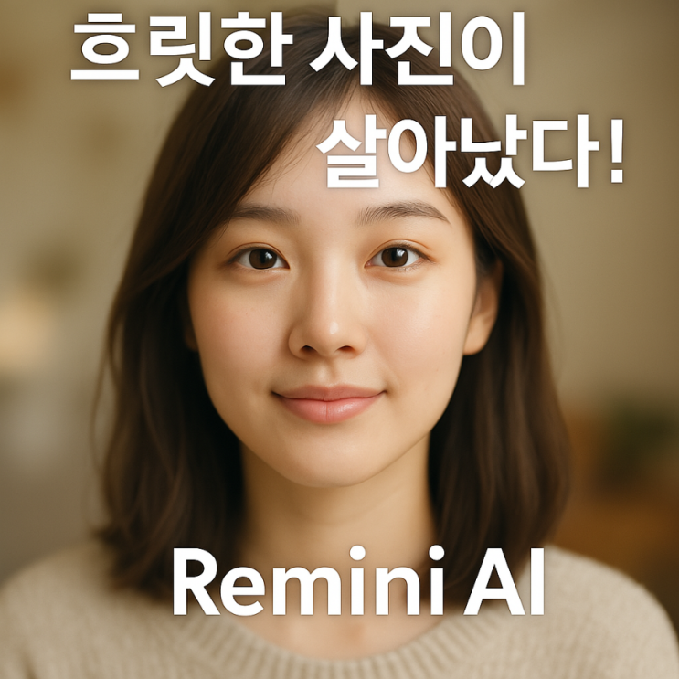  흐릿한 사진 살려주는 Remini AI, 진짜 쓸만할까? 직접 써봤어요!