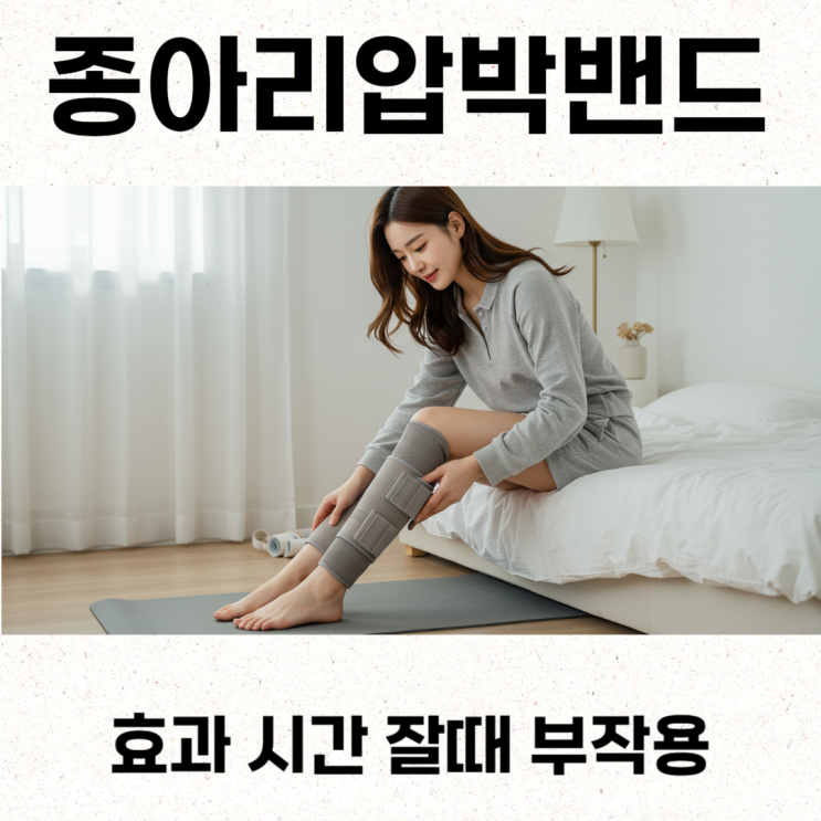  종아리압박밴드 효과 시간 잘때 부작용