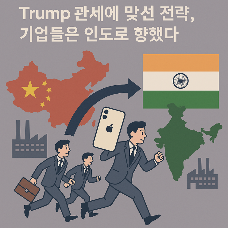 <b>트럼프</b> <b>관세</b>에 맞선 전략, 기업들은 <b>인도</b>로 향했다