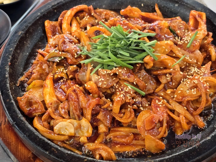  해탄 대전관평점에서 맛본 진짜 오징어 제육볶음 한상