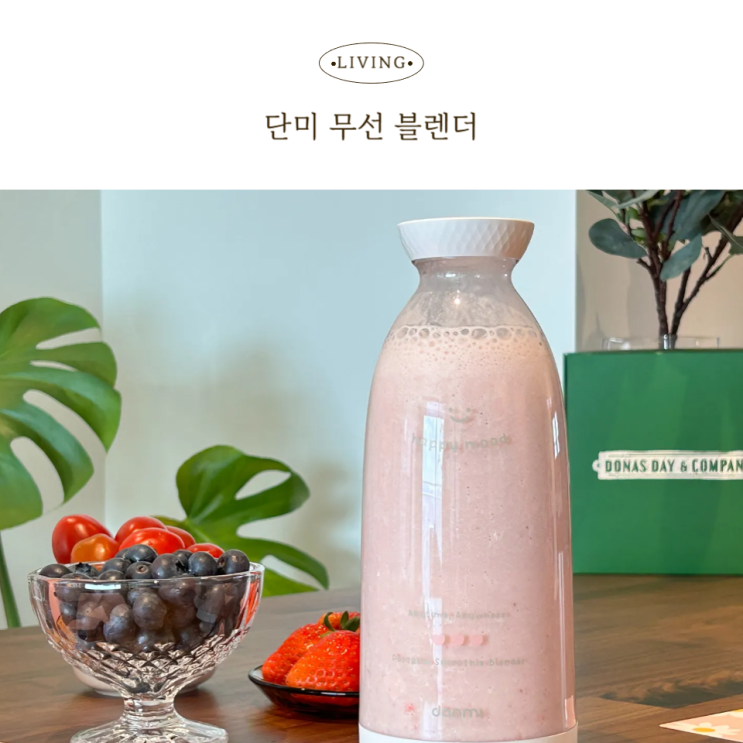  단미 무선블렌더 작고 강한 소형믹서기로 만드는 아침 루틴