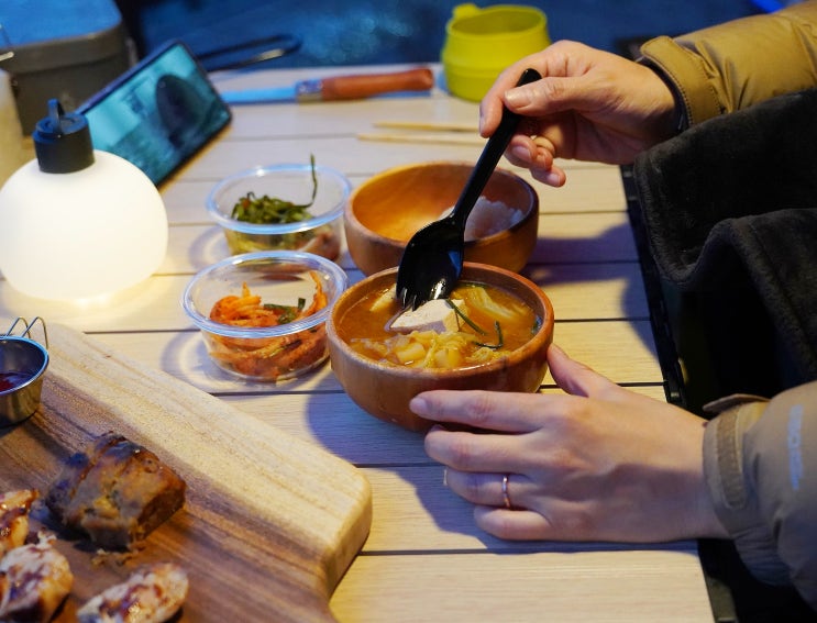  캠핑요리 레시피 추천! 샘표 된장찌개 양념 캠핑먹거리