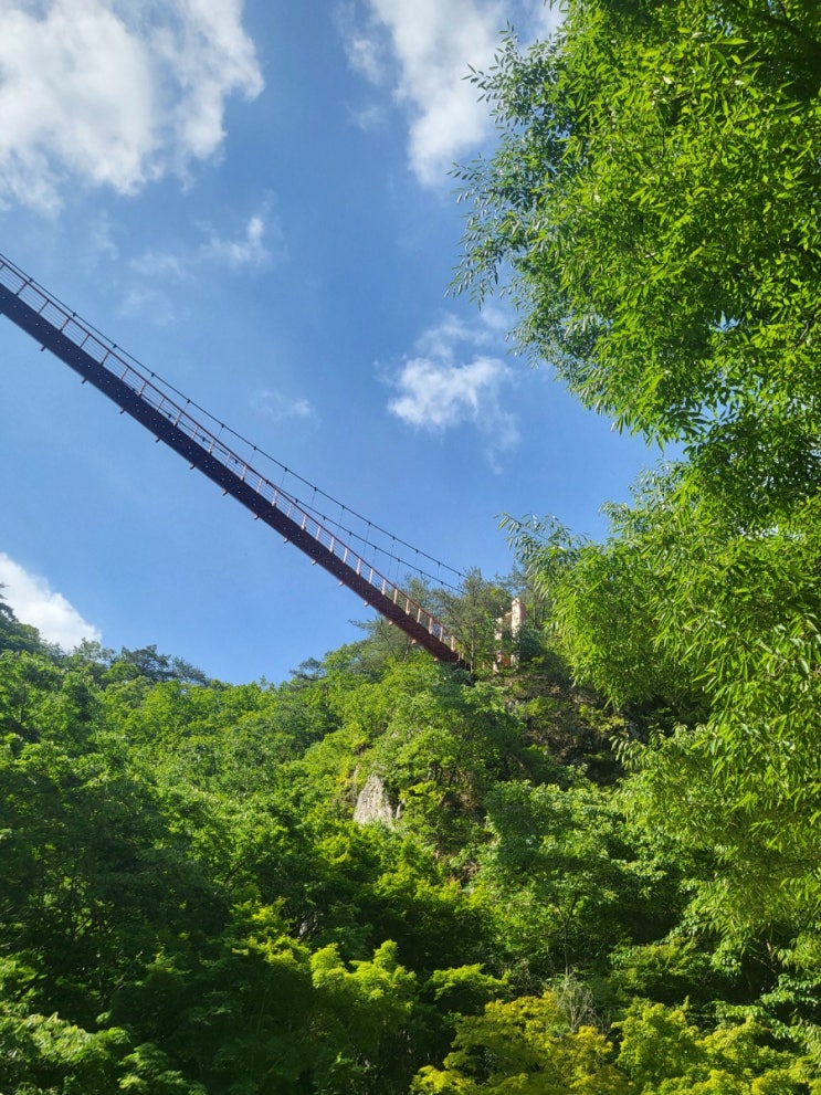  순창 강천산 출렁다리 군립공원 주차장 병풍폭포 무지개
