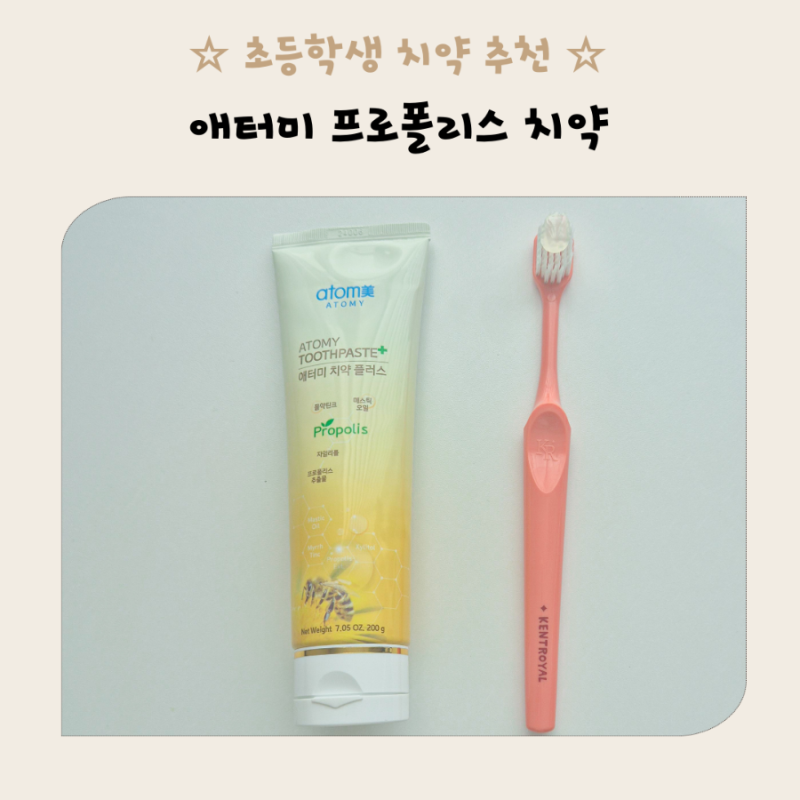 애터미 프로폴리스 초등학생 아이 어른치약 추천 고불소치약 전환 시기 부작용