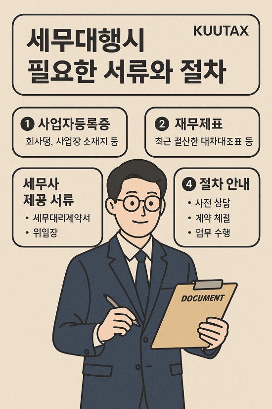  세무대행시 필요한 서류와 절차