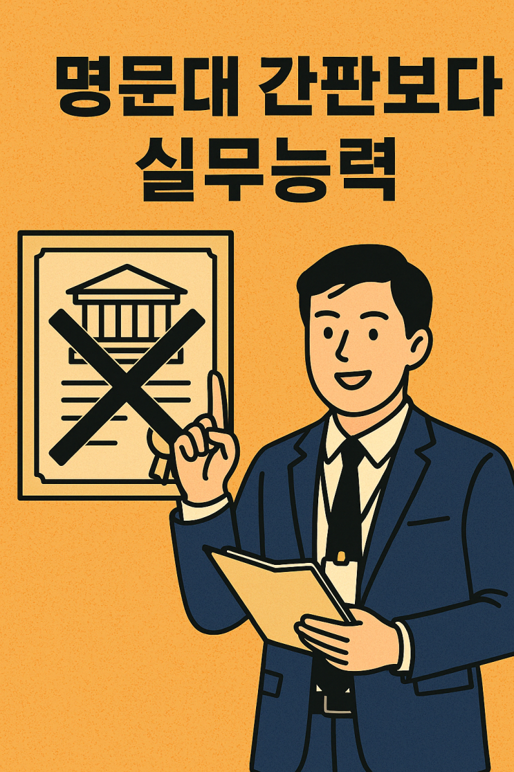  명문대 졸업해도 취업 힘든 시대… 진짜 중요한 건?
