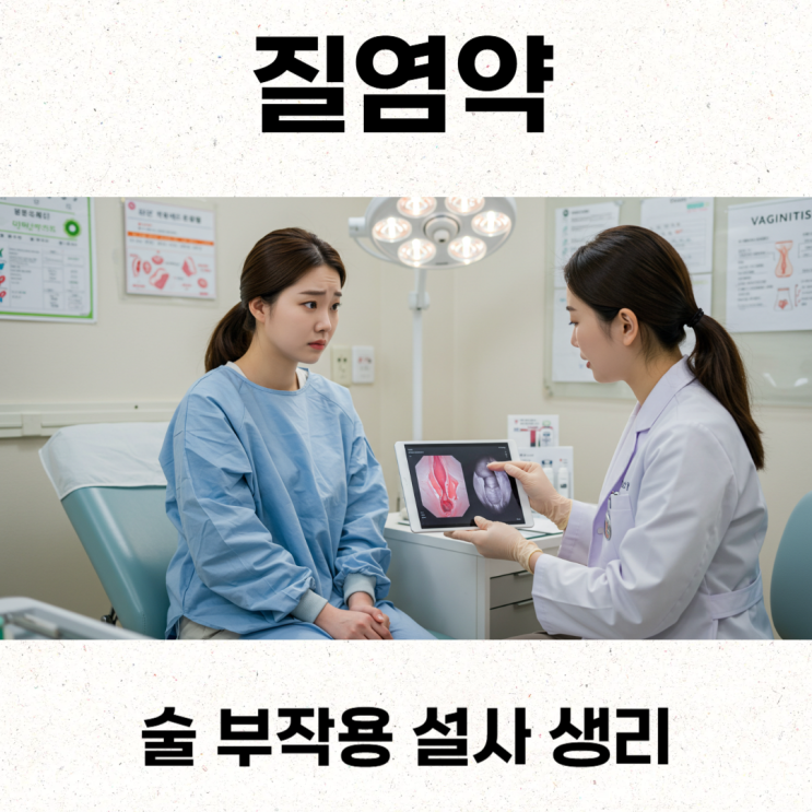  질염약 술 부작용 설사 생리