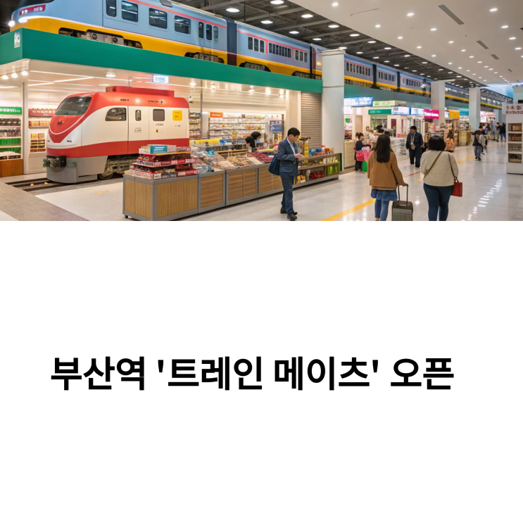  부산역 철도굿즈샵 트레인메이츠 쇼핑 후기