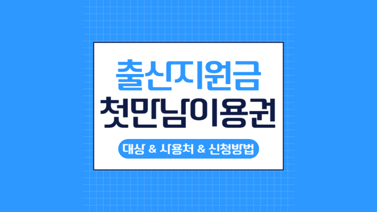  출산지원금, 첫만남이용권 혜택! 최대 300만원 받고 현명하게 쓰는 방법 (사용처 정리)