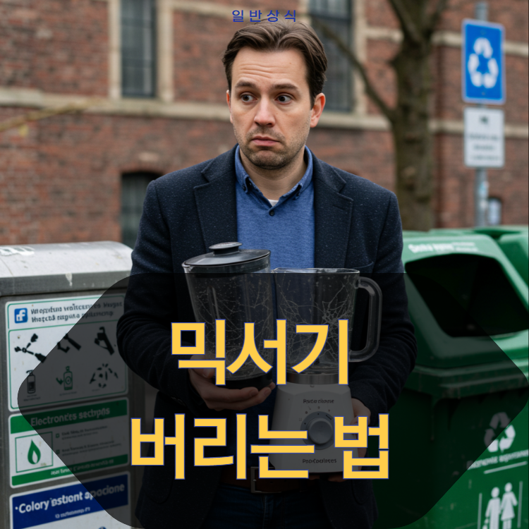 믹서기 버리는법을 알아봤어요