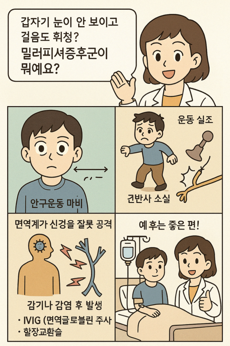 “갑자기 눈이 안 보이고 걸음도 휘청? 밀러피셔증후군이 뭐예요?”