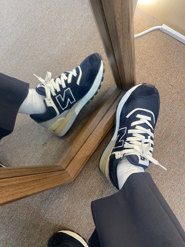  뉴발란스 574 레거시 블루 네이비, 주우재 뉴발란스 추천 운동화, New Balance 574 Legacy Blue Navy, U574LGBN, 사이즈 추천 및 내돈내산 상세후기