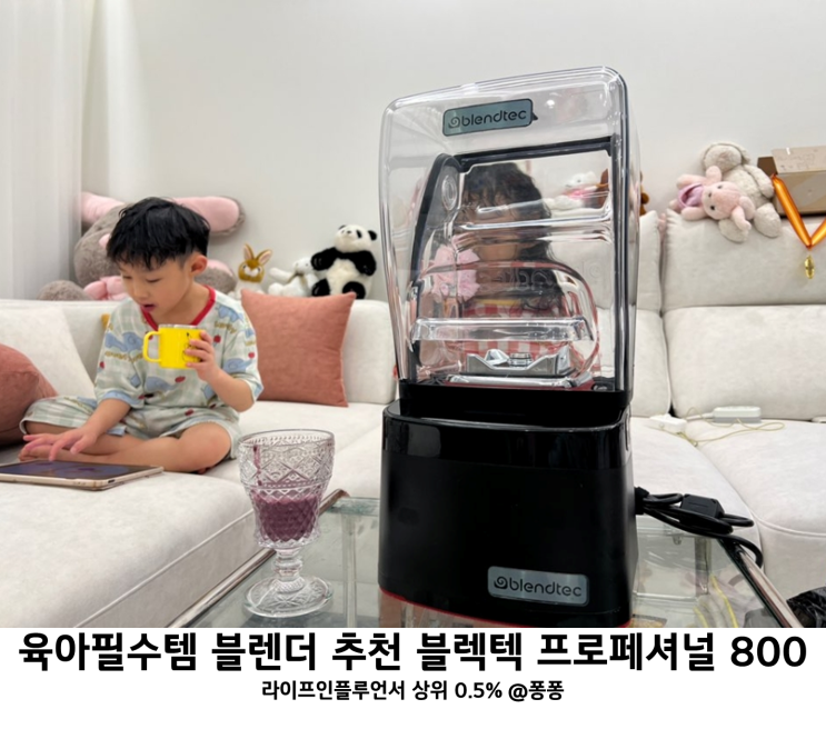  주방용품 소형가전 블렌더 추천 블렌텍 프로페셔널 800 과일 얼음 믹서기 유아 어린이 간식 준비 육아필수템