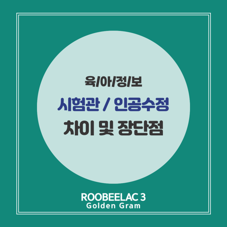  인공수정 시험관 장단점 및 차이점 성공률 정리 by. 덴마크 슈퍼 프리미엄 분유 루비락 3