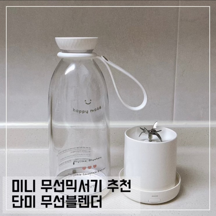  휴대하기 편한 미니블렌더 단미 무선믹서기 추천