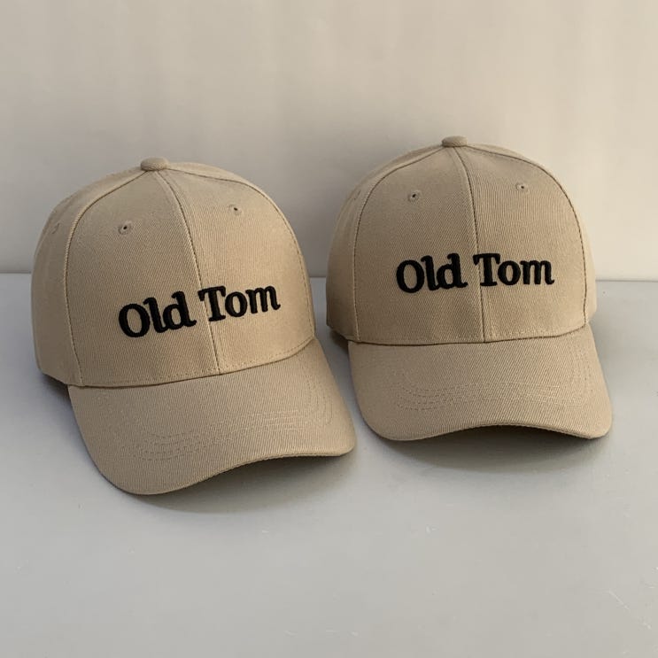  Old Tom 볼륨자수 고양이 프린팅 모자