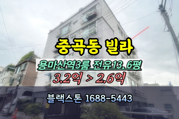  중곡동빌라 경매 용마산역 3룸 지앤지홈타운 [2024타경57085]