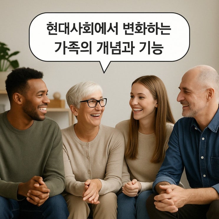  현대사회에서 변화하는 가족의 개념과 기능