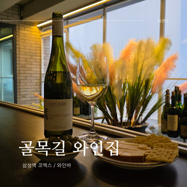  삼성역 코엑스 와인바 데이트 / 골목길 와인집