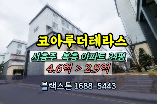  코아루더테라스 경매 충주시 중앙탑면아파트 33D평 [2024타경944]