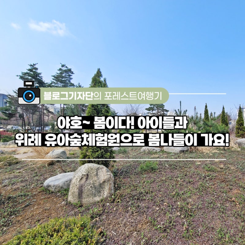 야호~ 봄이다! 아이들과 위례 유아숲체험원으로 봄나들이 가요!