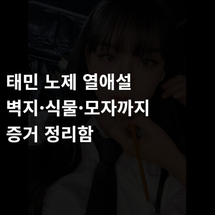  노제 태민 열애설 진짜일까? 정황+이전 루머 총정리