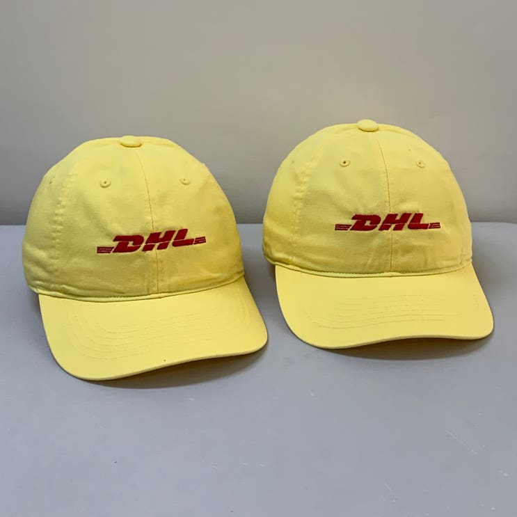  DHL 택배기사 모자 노란볼캡 단체모자 제작