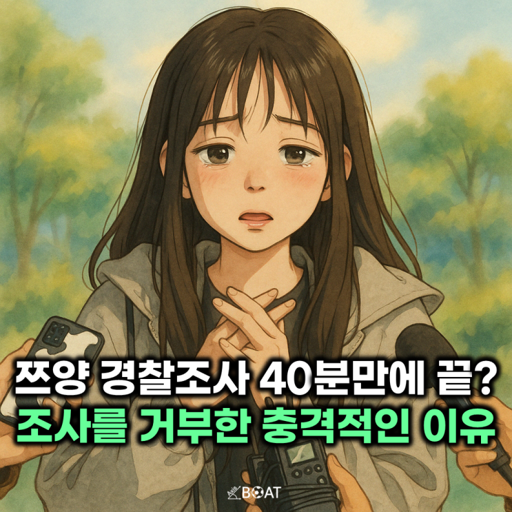  먹방 유튜버 쯔양이 경찰 조사를 거부한 '충격적인 이유'가 있다고?