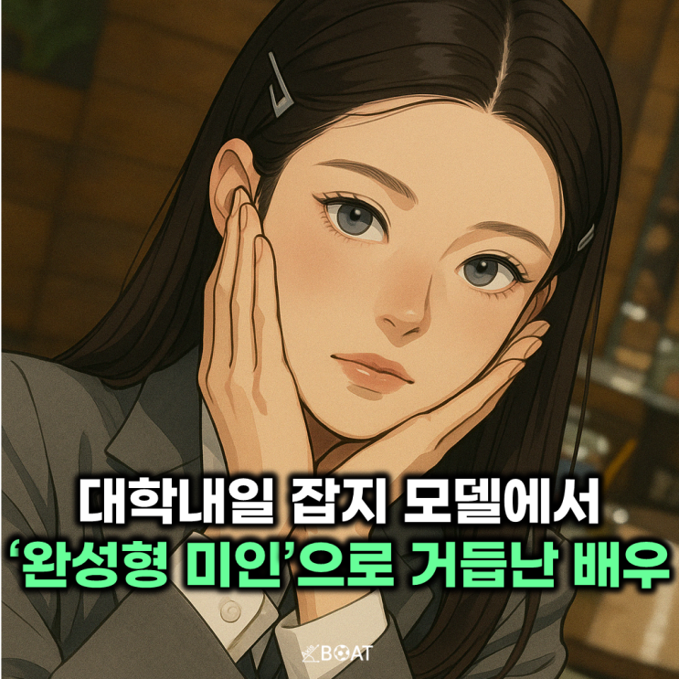  대학내일 잡지 모델 지원해서 캐스팅 됐지만 거절했던 배우..."지금은 완성형 미인이네". jpg