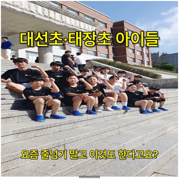  대선초·태장초 아이들, 요즘 줄넘기 말고 이것도 한다고요?