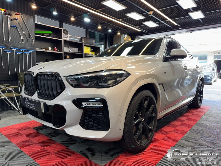  BMW X6 앞범퍼 자차보험수리 랩핑제거 후 복원