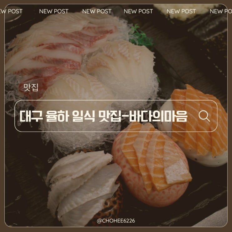 대구 율하 횟집 율하광장 회가 맛있는 맛집 추천 바다의마음 모듬회 3번, 물회 리뷰
