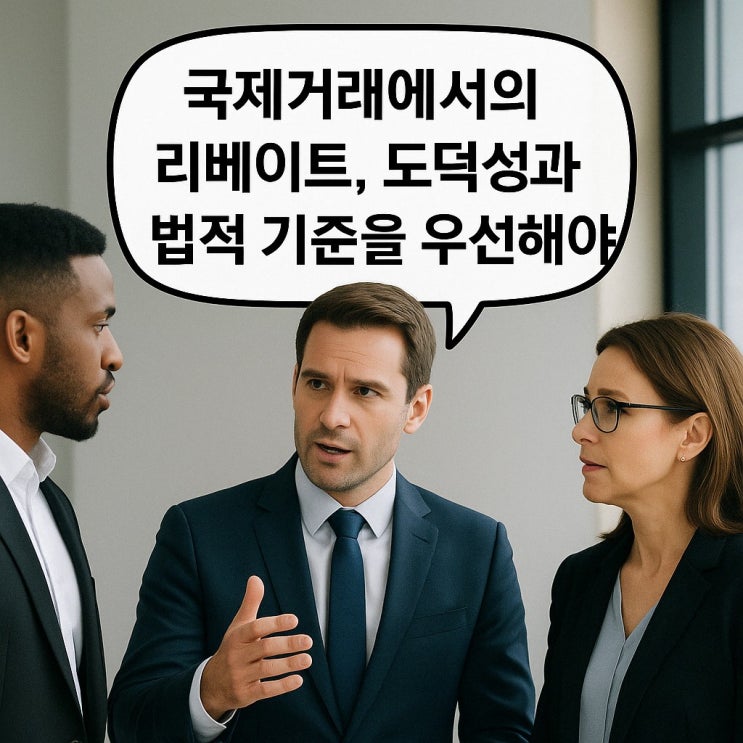  국제거래에서의 리베이트, 도덕성과 법적 기준을 우선해야