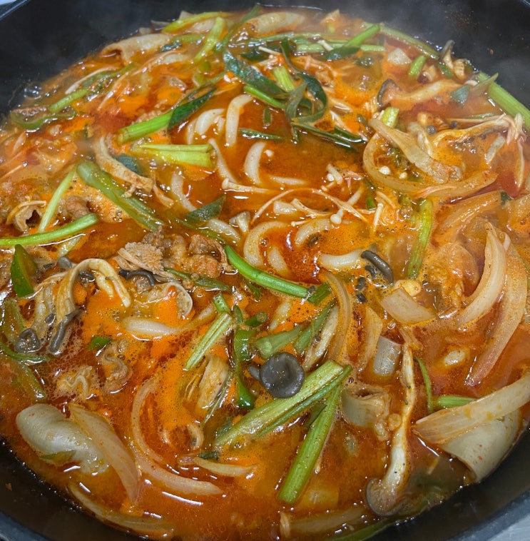  하남 미사 곱창전골 배달 맛집 판교집 얼큰한 맛