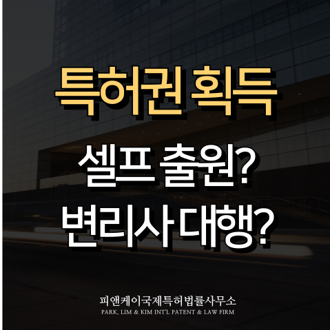  특허 등록 전략, 셀프 출원과 변리사 대행의 차이