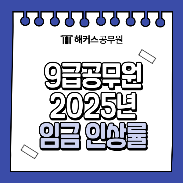  9급공무원연봉 25년 인상률, 수당 포함 계산법은?