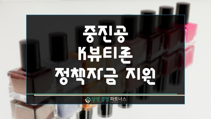 중진공 화장품 산업 K뷰티론 정부 정책자금 지원
