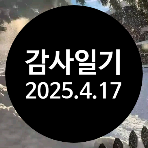  감사일기 20250417