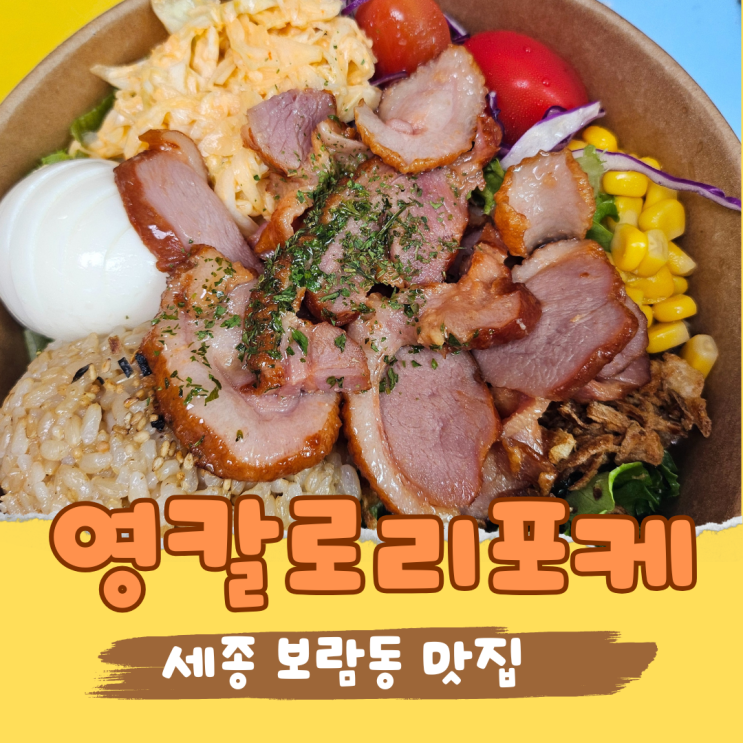  세종 보람동에서 배달로 즐기는 다이어트 맛집 영칼로리포케