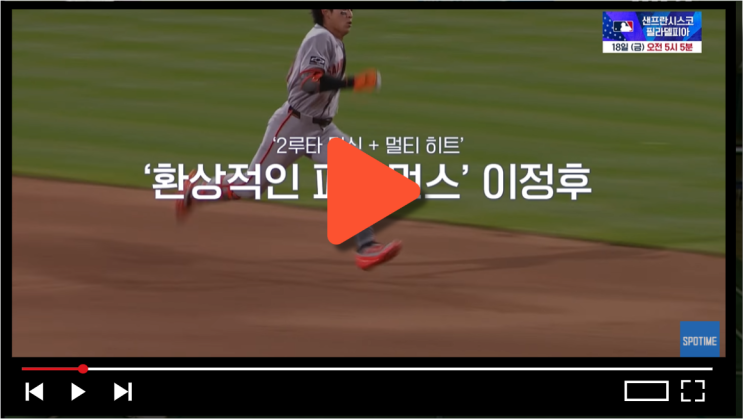 <b>이정후 2루타</b> 하이라이트 자이언츠 경기일정 중계
