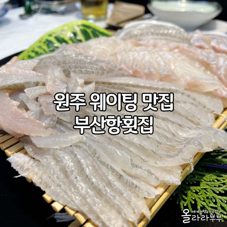  원주시 세꼬시 맛집 부산항횟집 내돈내산 웨이팅 예약 후기