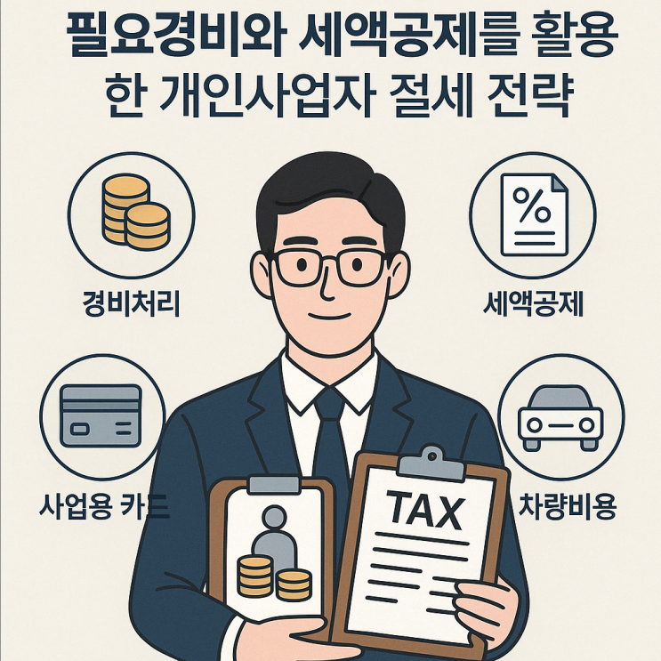   2025년 종합소득세 절세방법 | 필요경비와 세액공제를 활용한 개인사업자 절세 전략