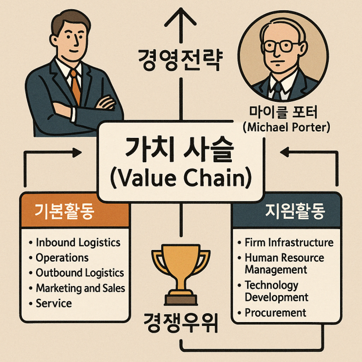  경영전략에서의 가치 사슬(Value Chain) 분석: 경쟁우위를 만드는 핵심 도구