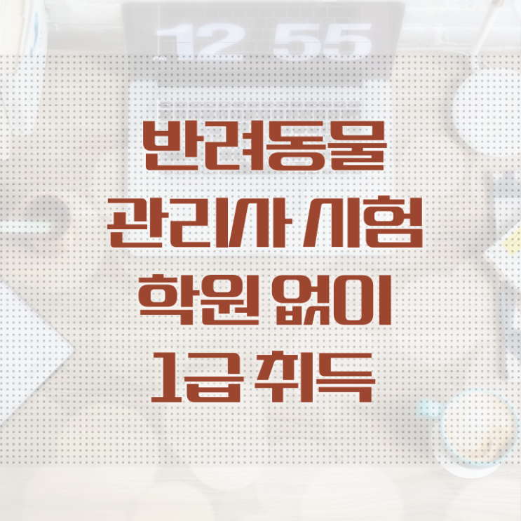  반려동물종합관리사 , 반려동물관리사 자격증 합격한 후기