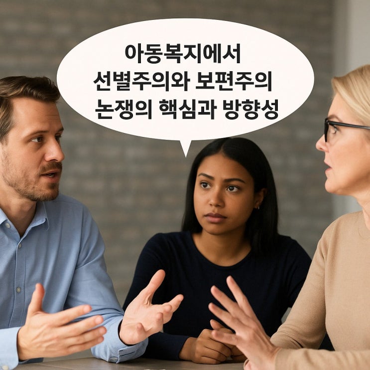  아동복지에서 선별주의와 보편주의 논쟁의 핵심과 방향성