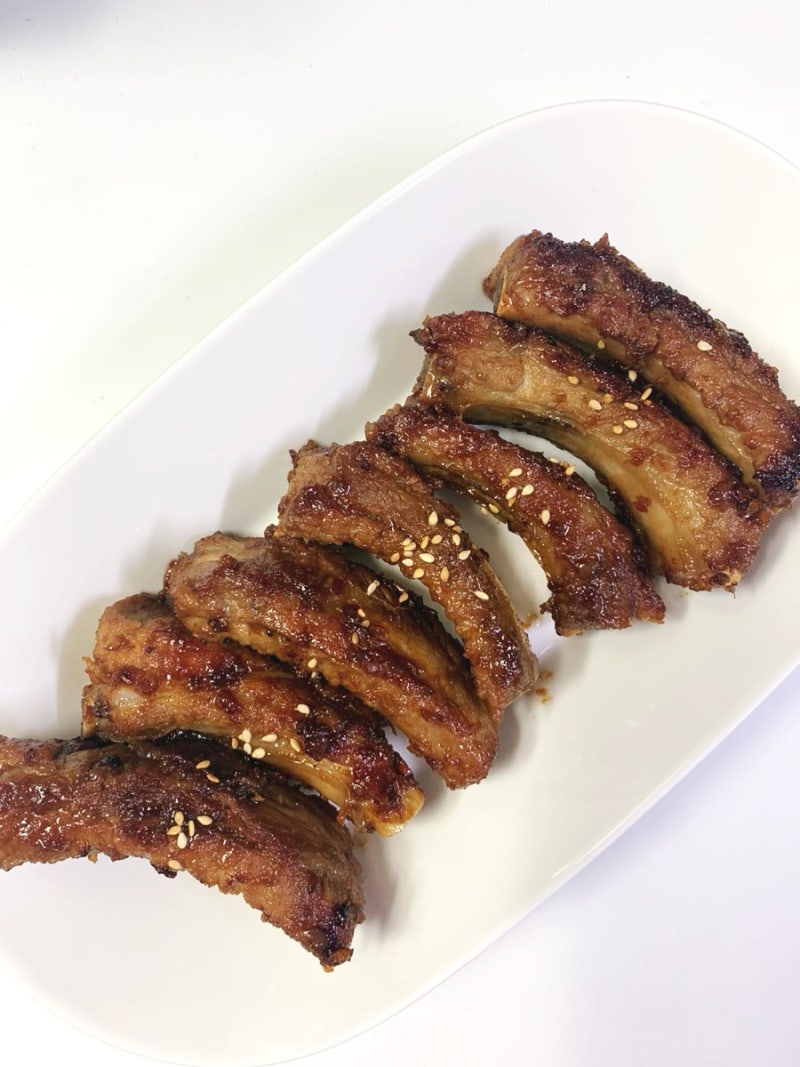 오븐없이 만드는 간장 쪽갈비 구이 만들기 돼지고기 요리