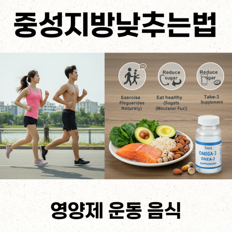  중성지방낮추는법 영양제 운동 음식